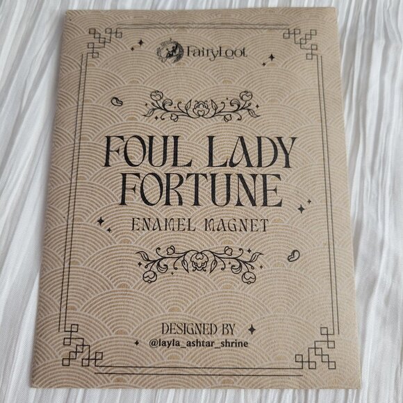 Fairyloot Foul Lady Of Fortune Inspired Enamel Magnet Eternal Embrace March 2025 - Picture 3 of 4